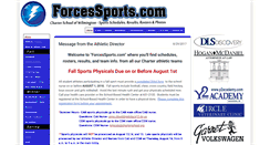 Desktop Screenshot of forcessports.com